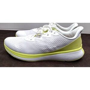 LANE EIGHT Relay Trainer M White Neon Yellow Athletic‎ Running Shoes Men US 12